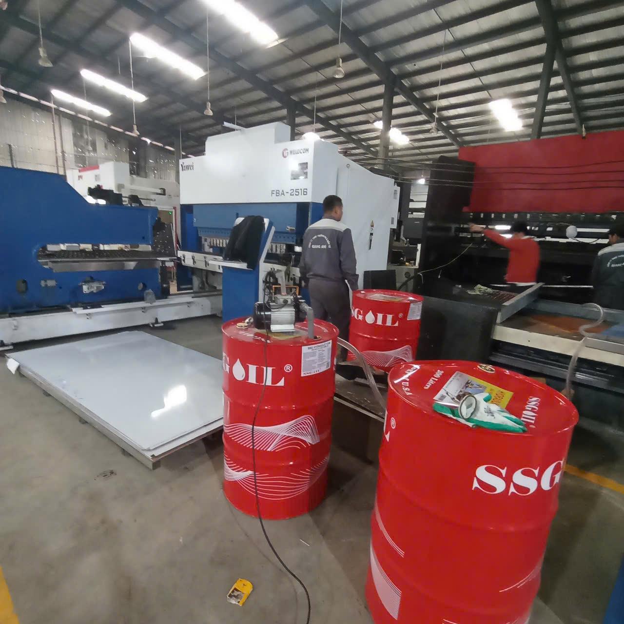 Đơn hàng dầu thủy lực cho cty sx thang máy