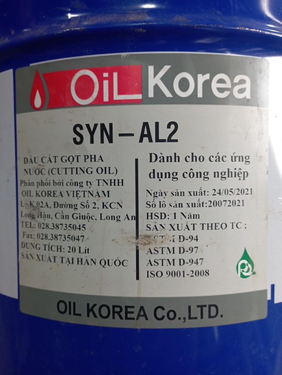 Dầu cắt gọt pha nước Hàn Quốc